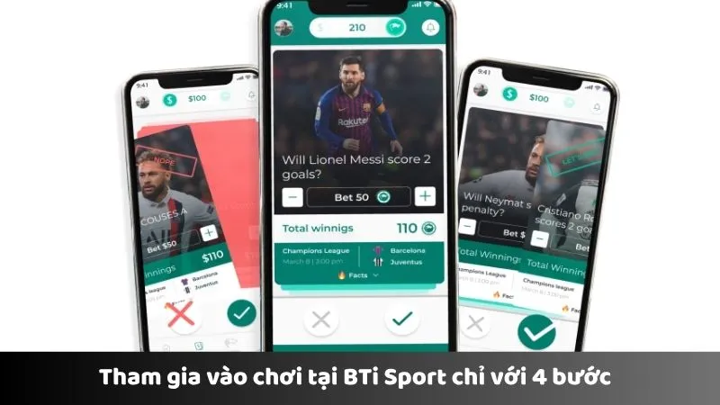 Tham gia vào chơi tại BTi Sport chỉ với 4 bước