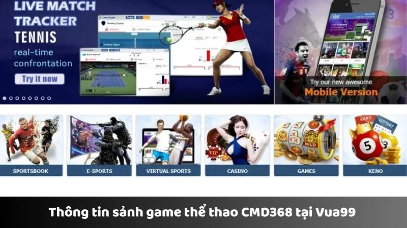 Thông tin sảnh game thể thao CMD368 tại Vua99 
